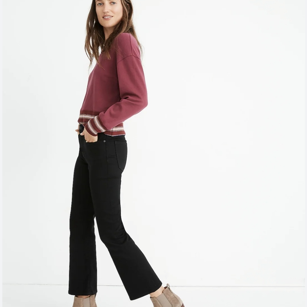 Madewell Cali Demi-Boot black jeans 30